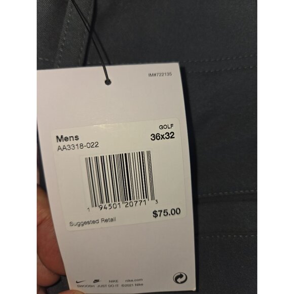 Nike Mens Dri-Fit Standard‎ Fit Golf Pants 36x32 Gray NEW NWT - Picture 5 of 9